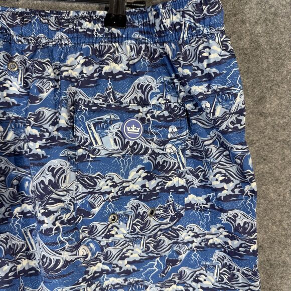 Peter Millar Lined Swim Trunks Drink and Swim Print Mens Size 2XL - Picture 2 of 11